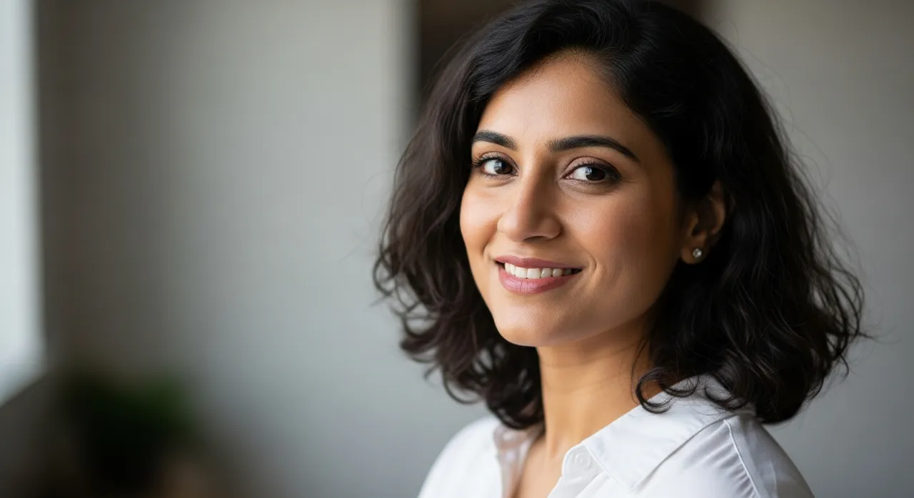 Mahi - Founder of Srikhari, with clean and natural skin texture